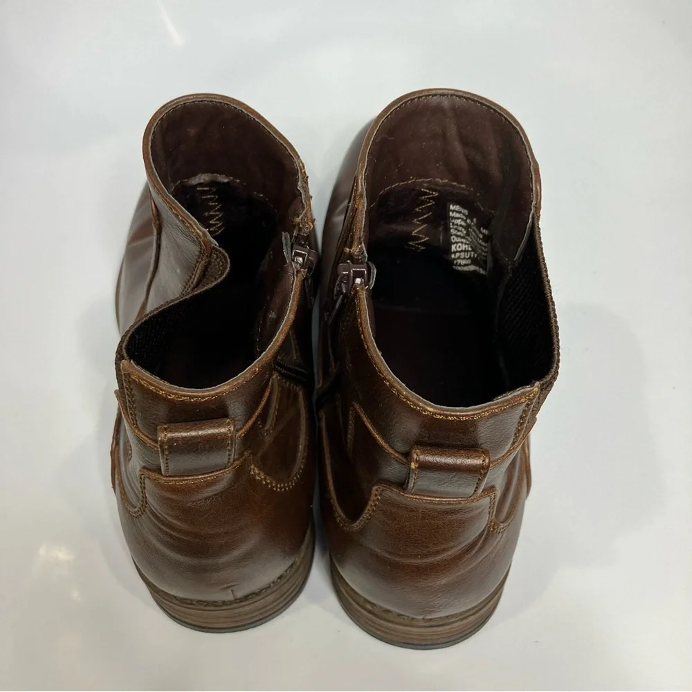 Apt. 9 faux leather ankle boots men’s size‎ 8